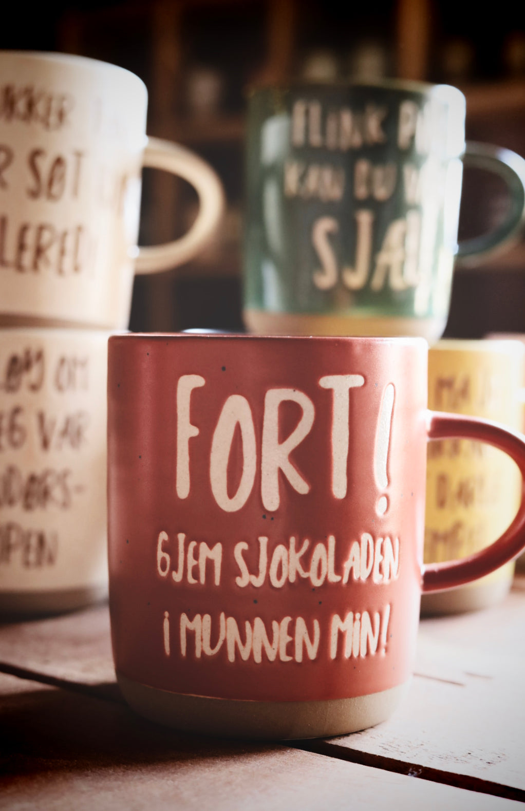 Krus "Gjem sjokoladen..."