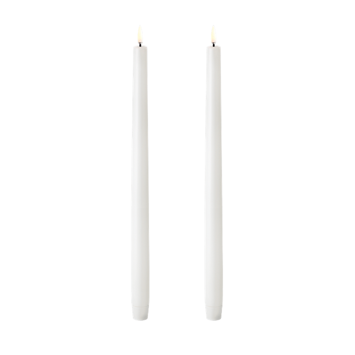 LED kronelys hvit 35 cm