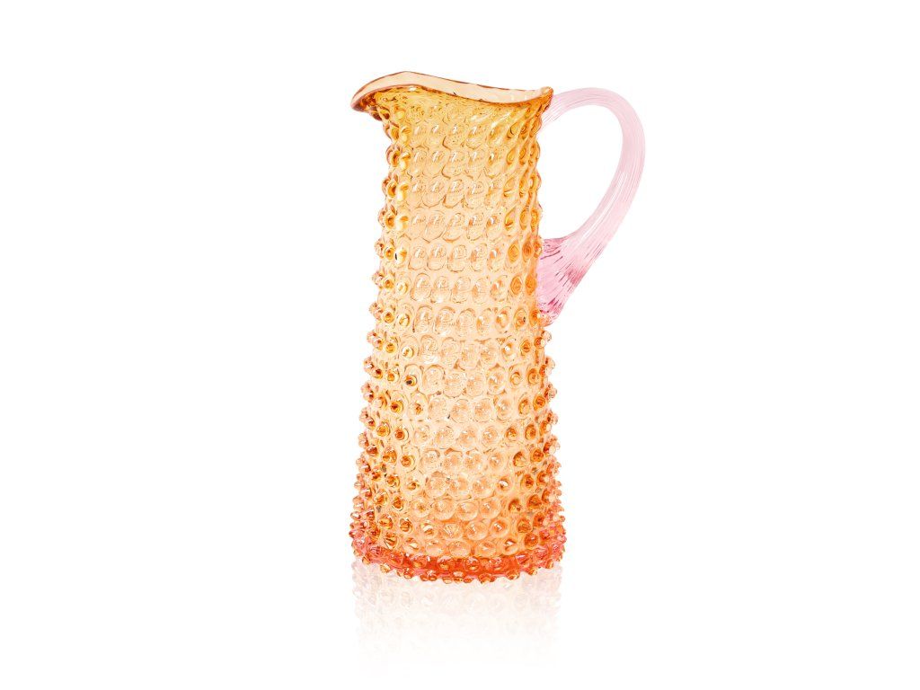 Hobnail karaffel 1L Sunrise