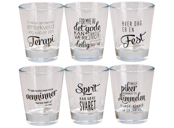 Shotglass tekst S/6