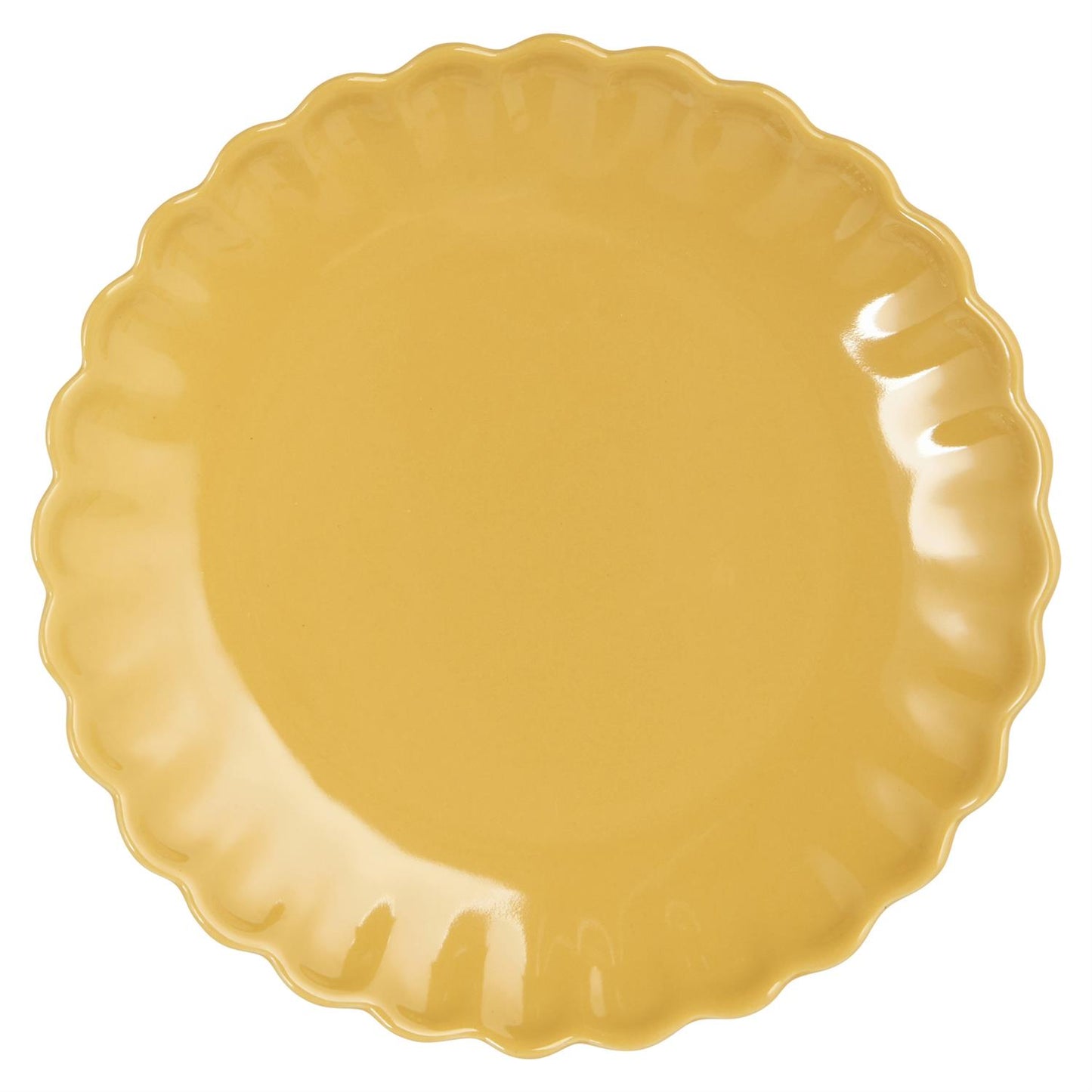 Tallerken Mynte mustard 19 cm