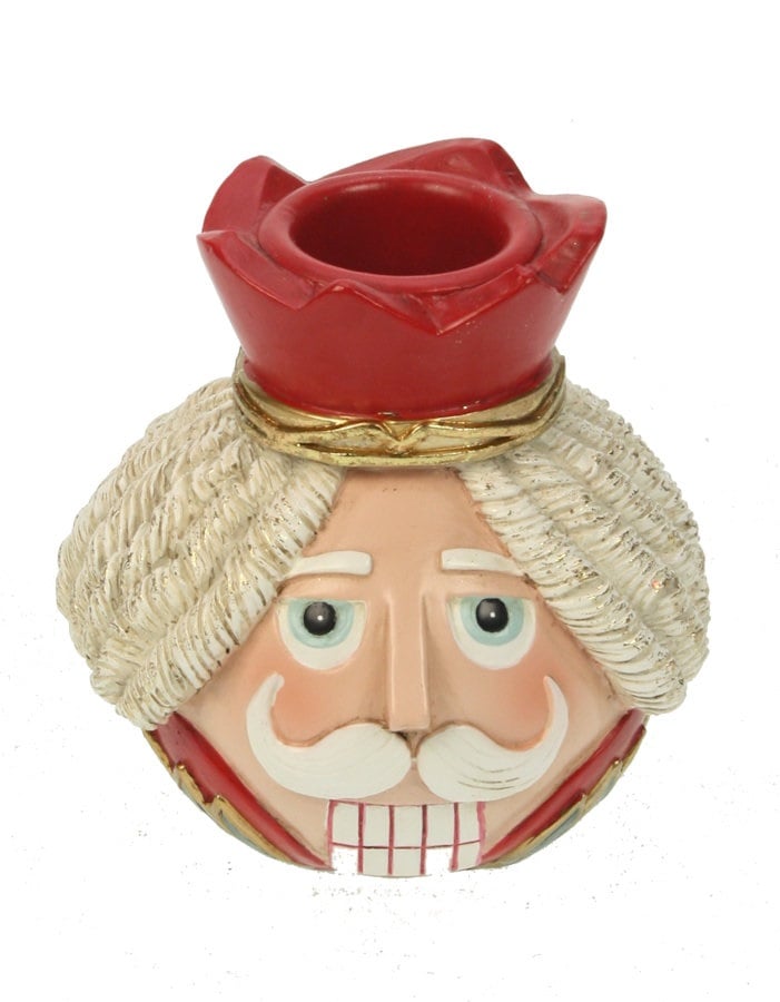 Nutcracker Candle Holder Red