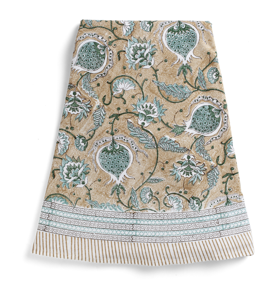 Tablecloth Pomegranate beige round 220 cm