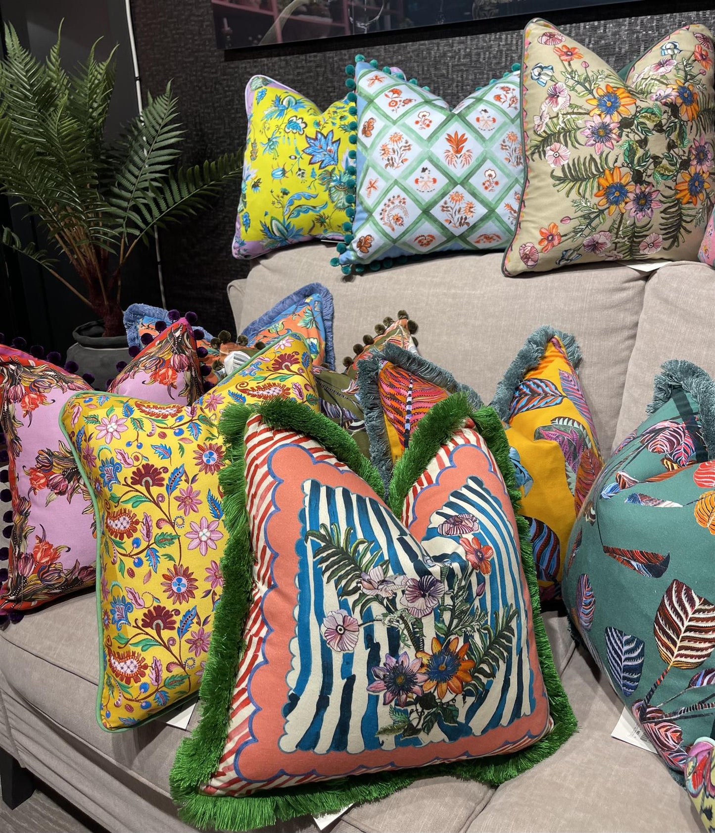 Putetrekk Alexandra Ochre 45x45 cm