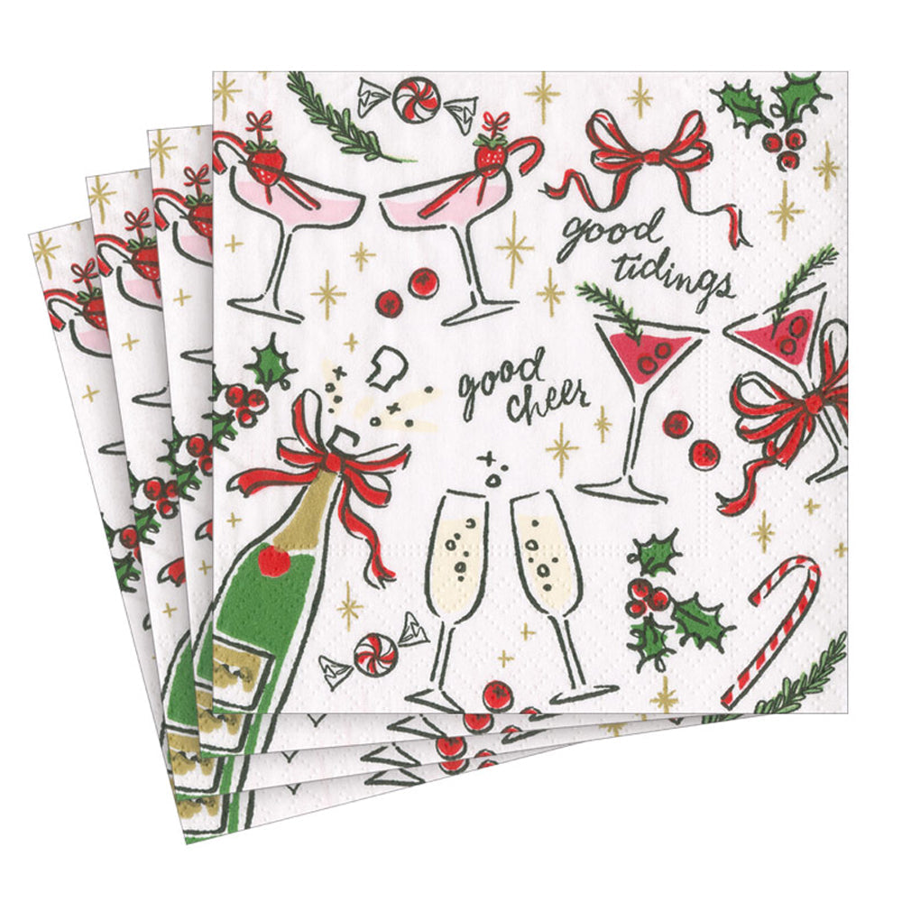 Serviett kaffe Let's Be Merry