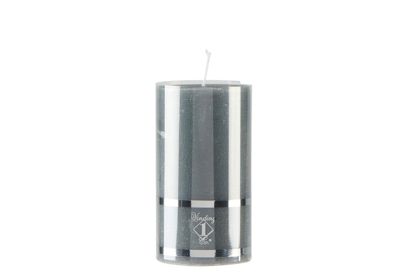 Pillar candle graphite 7x12.5 cm