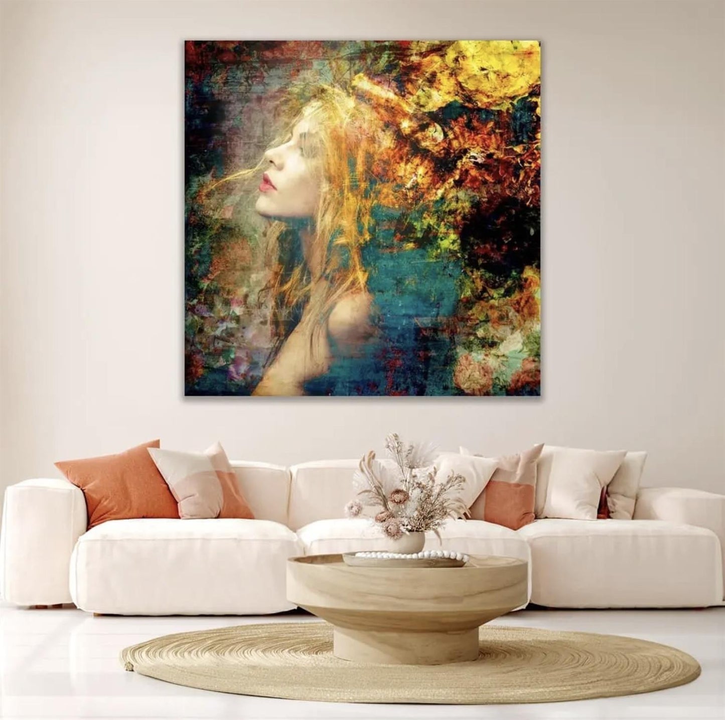 Plexiglass print Silvery 120x120 cm