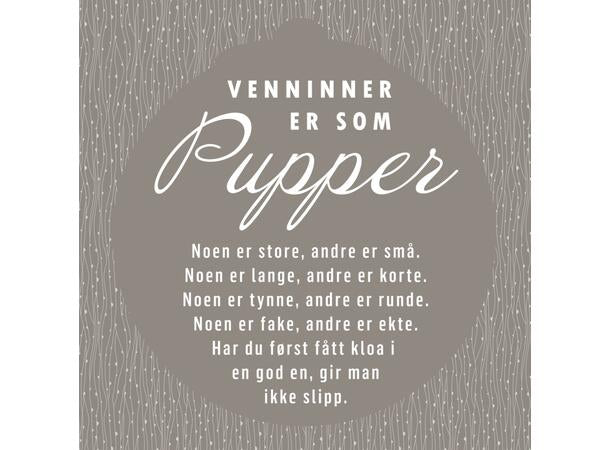 Serviett lunch venninner er som pupper