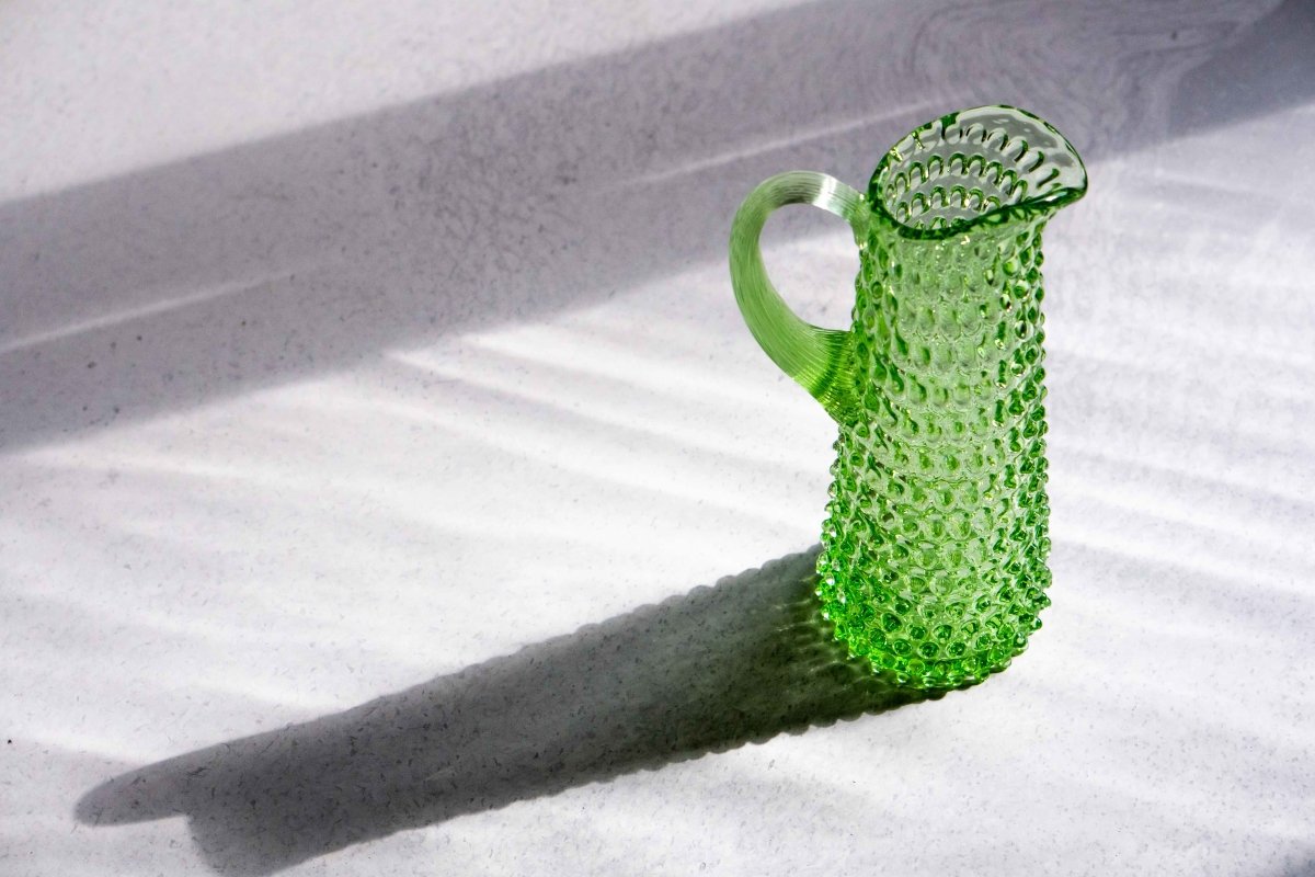Hobnail karaffel 1L Light Green