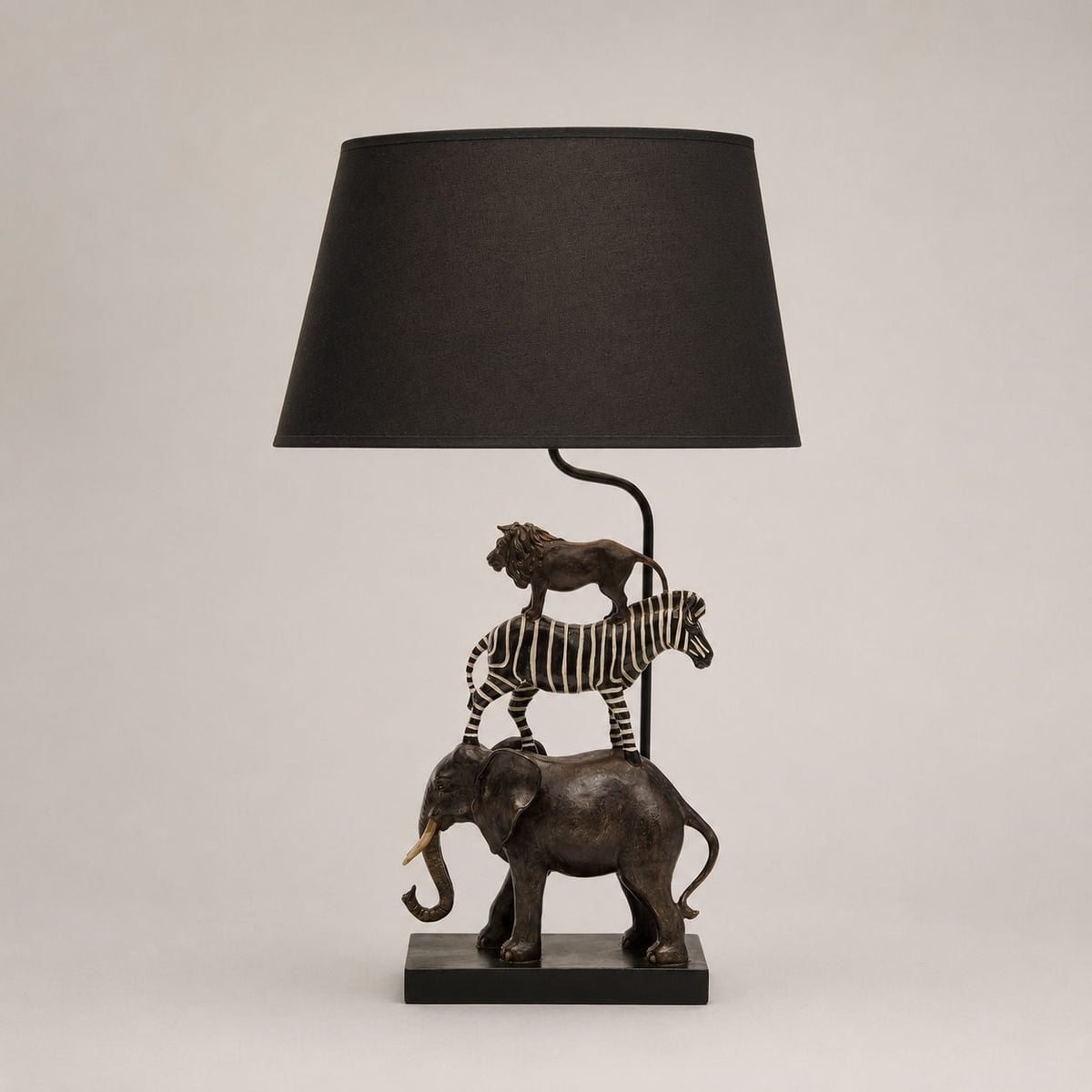 Safari bordlampe m/skjerm 70 cm