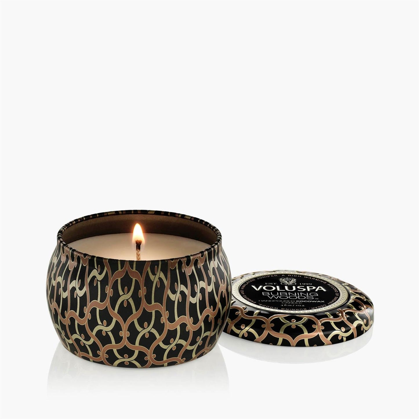 Burning Woods Mini Tin Candle 25 Timer