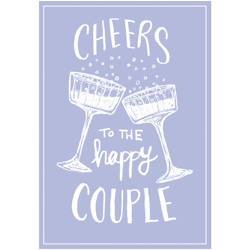 Card w/envelope Cheers to the happy couple