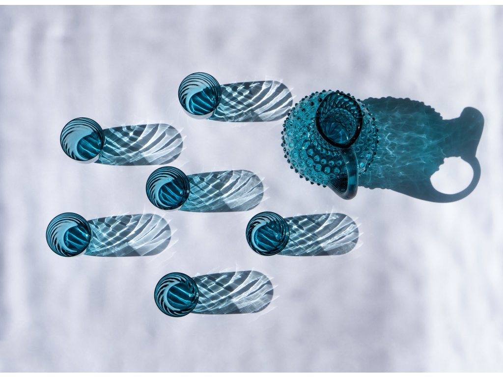 Hobnail Karaffel 2L Aquamarine
