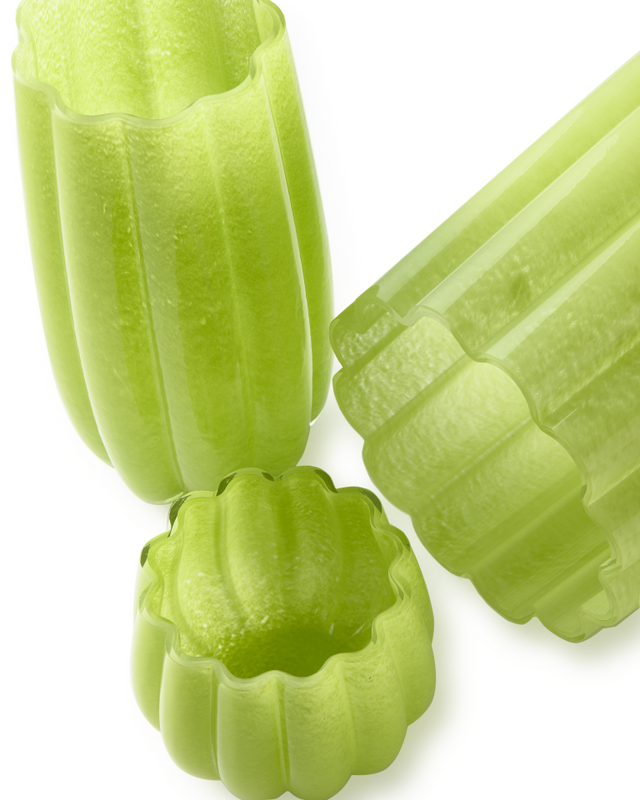 Melon vase green M