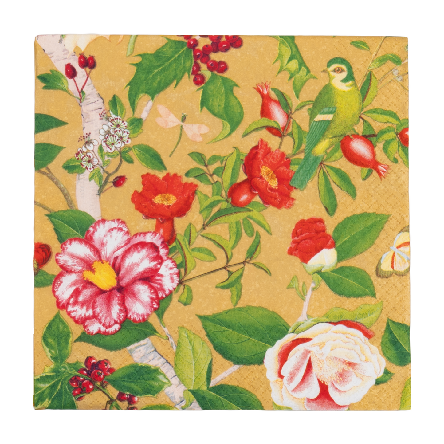 Napkin lunch Christmas Chinoiserie gold