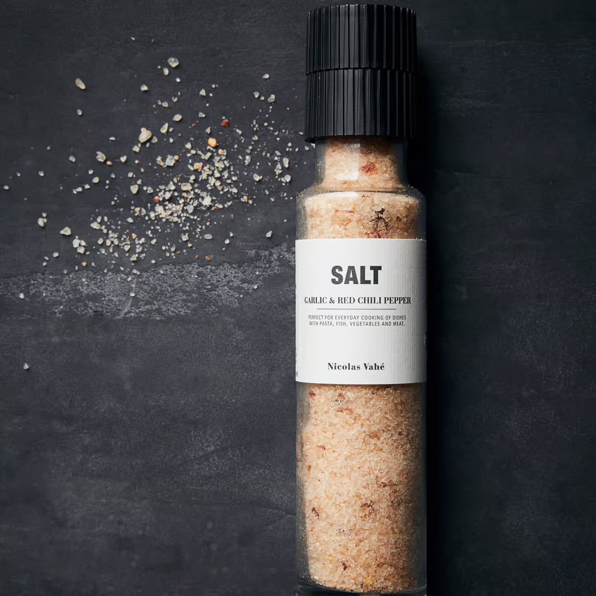 Salt hvitløk og rød chili 325 gram