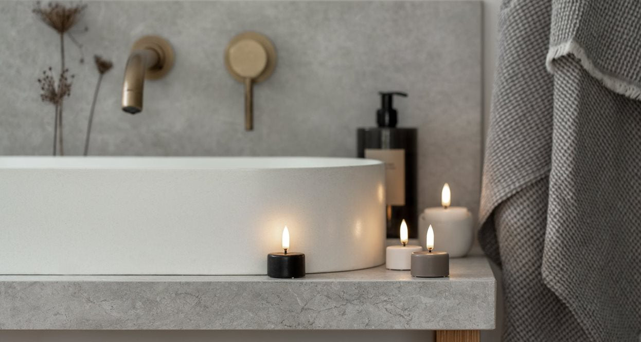 LED tea light white 4x2.1 cm