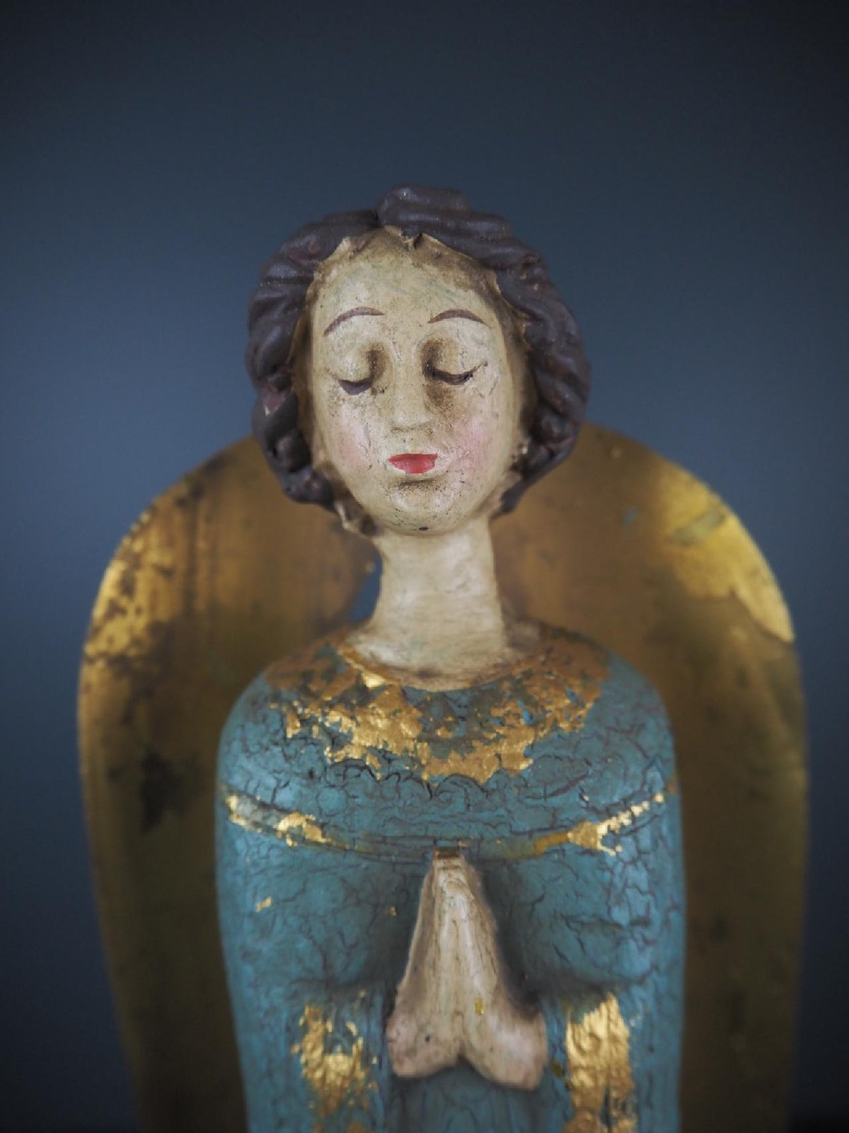 Angel praying turkis 42 cm