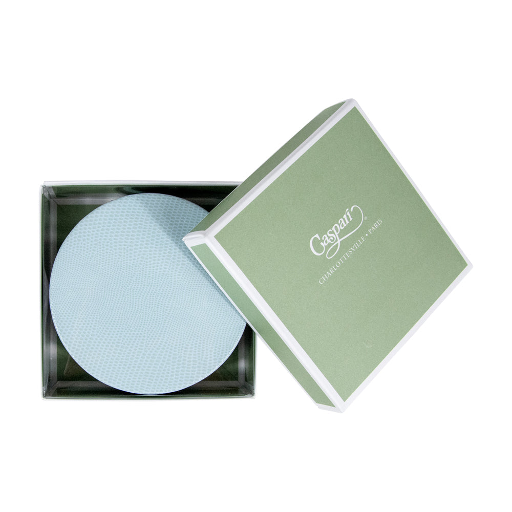 Coaster Lizard Soft Aqua 8 pcs