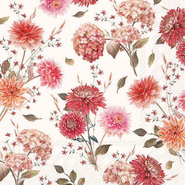 Serviett lunch Autumn Bouquet Allover cream