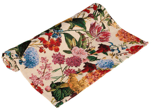 Løper Jaquard blomstret 40x140 cm