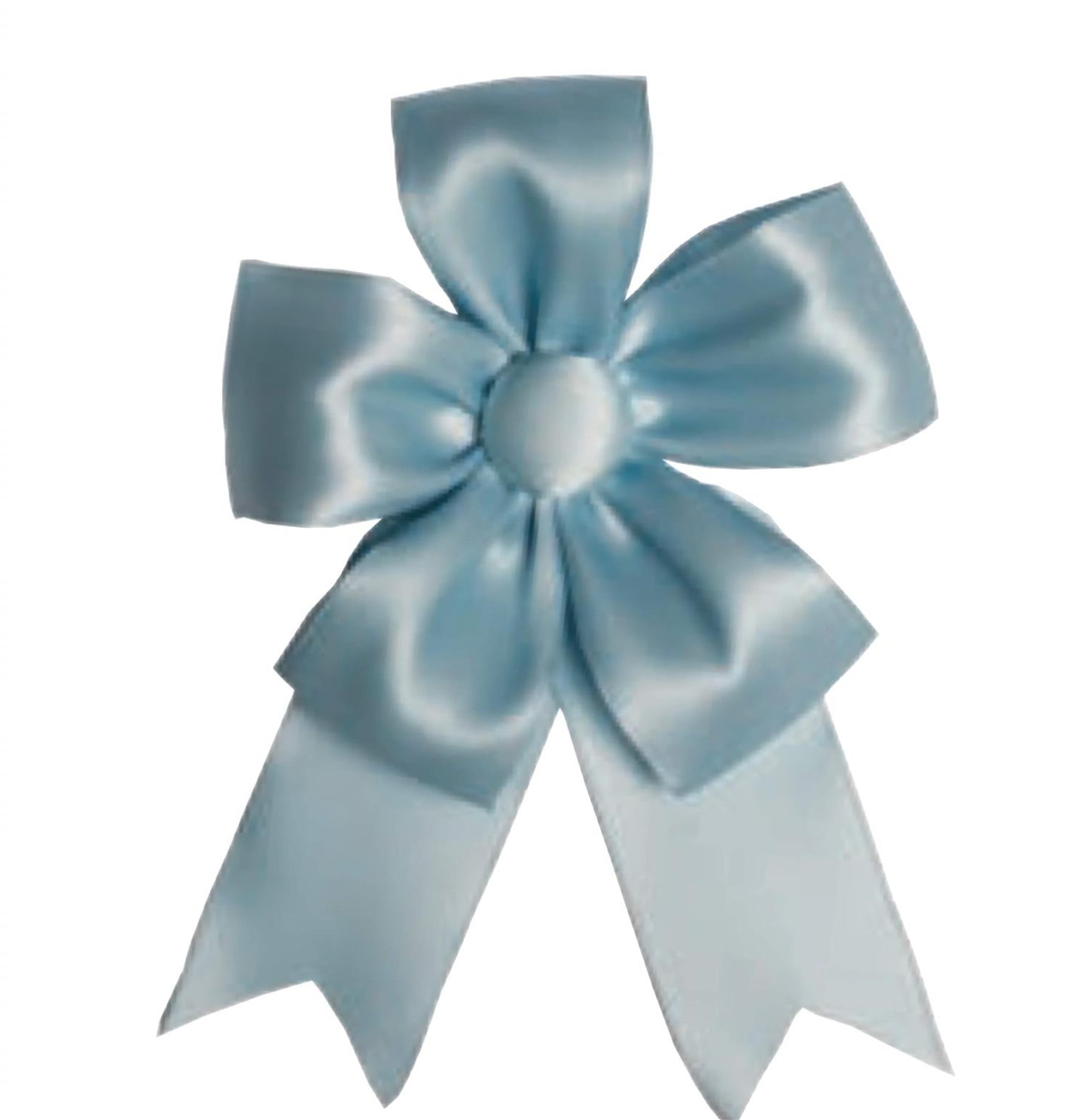 Bow rosette light blue 16 cm