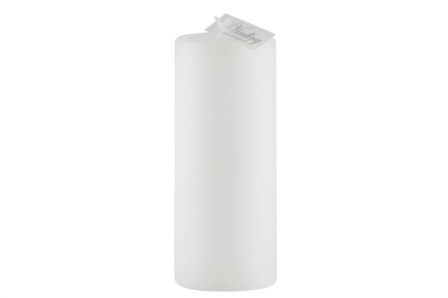 Pillar candle white 6x15 cm