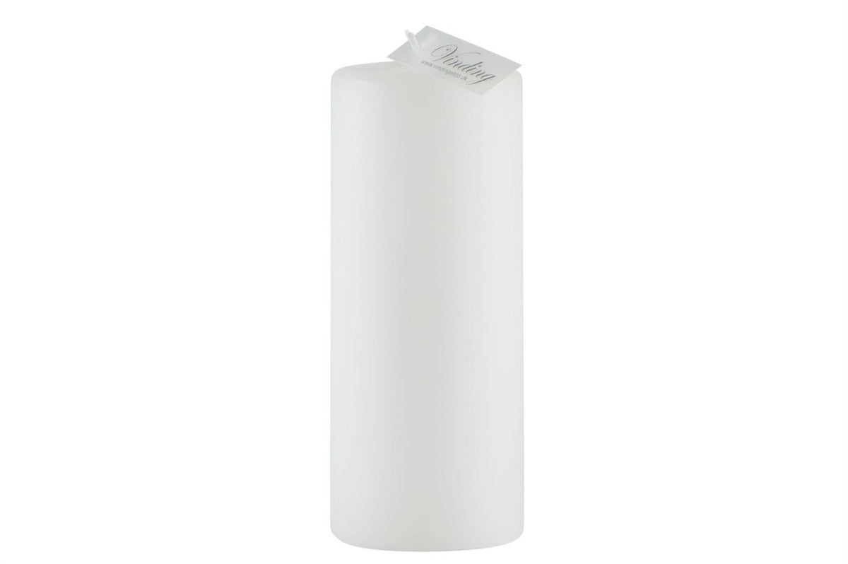 Pillar candle white 6x15 cm