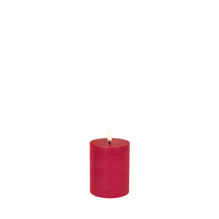 LED kubbelys Red rustic 7,8x10,1 cm