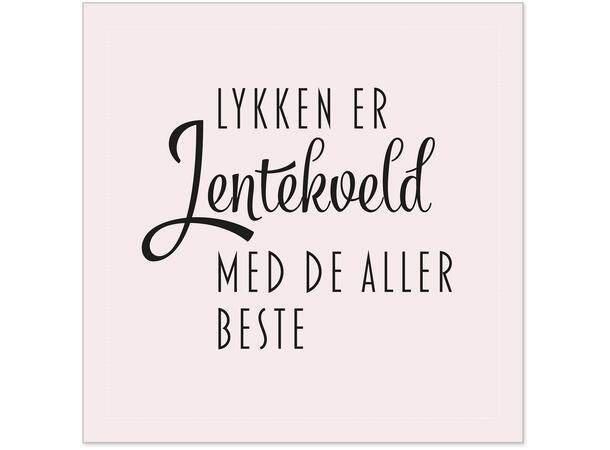 Serviett lunch lykken er jentekveld