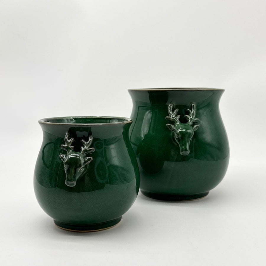 Blomsterpotte Reindeer grønn 14 cm