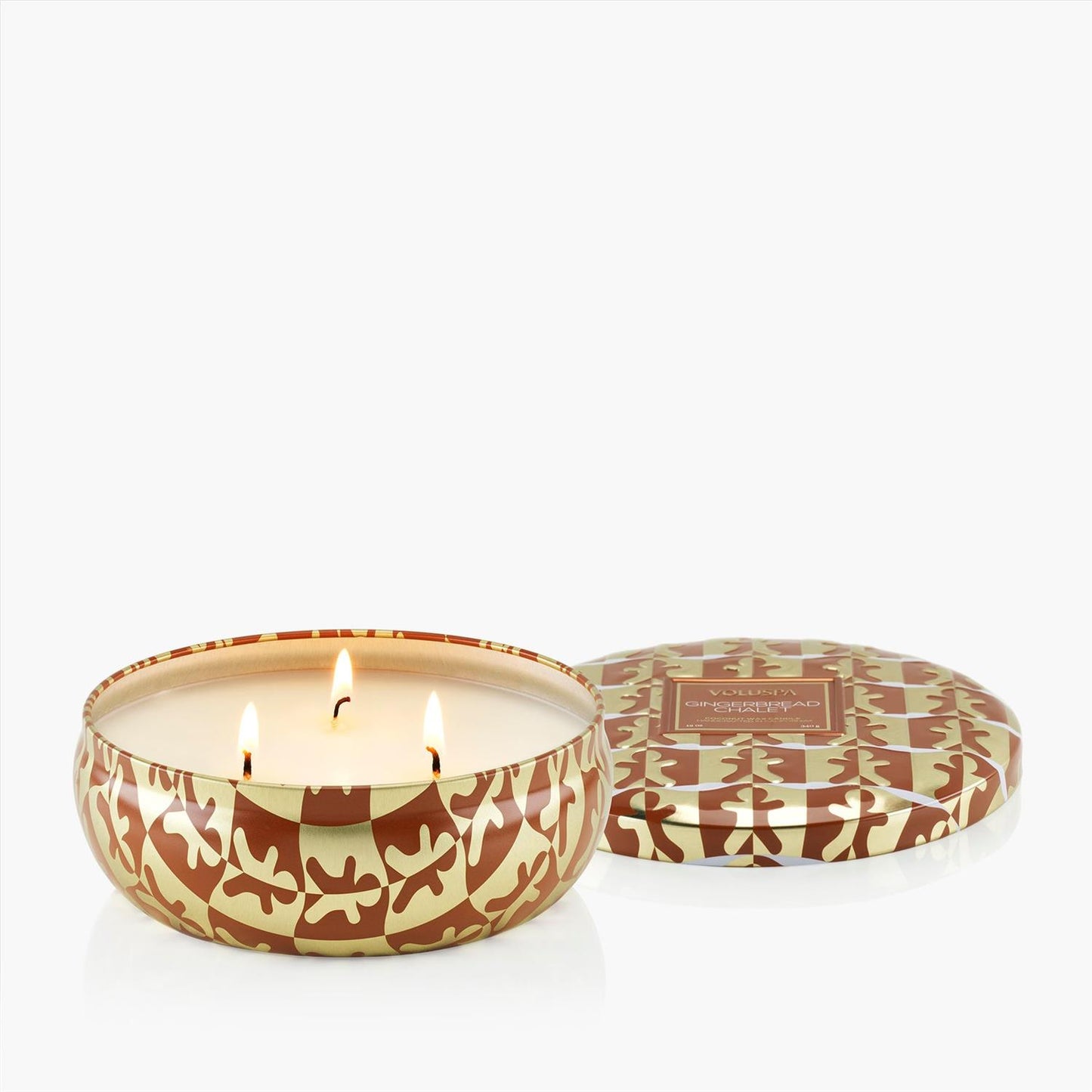 Gingerbread Chalet 3 Wick Tin Candle 40 Timer