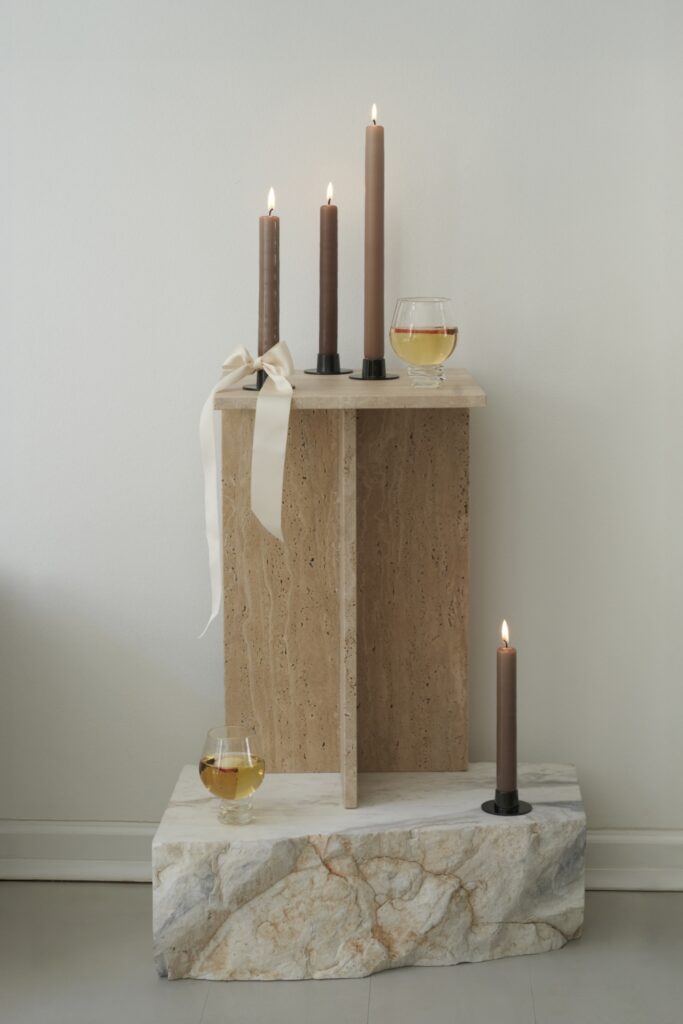 Lysestake børstet Sort 1 stk