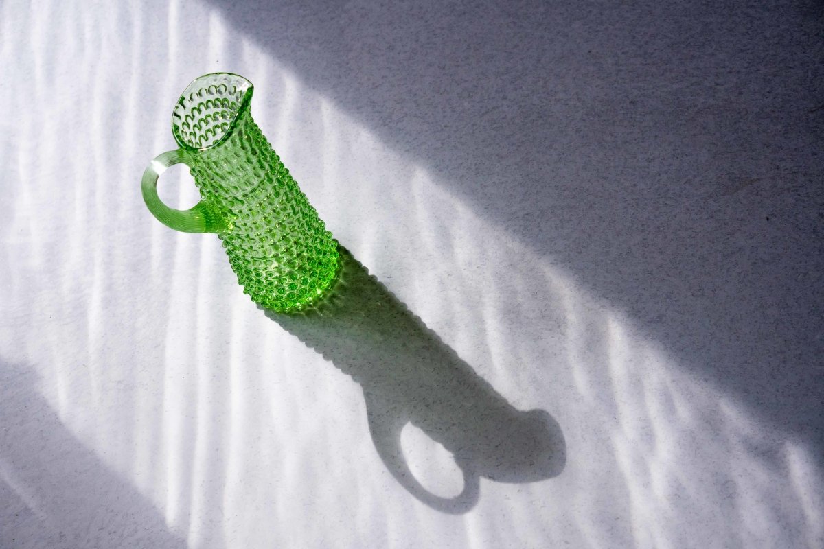 Hobnail karaffel 1L Light Green