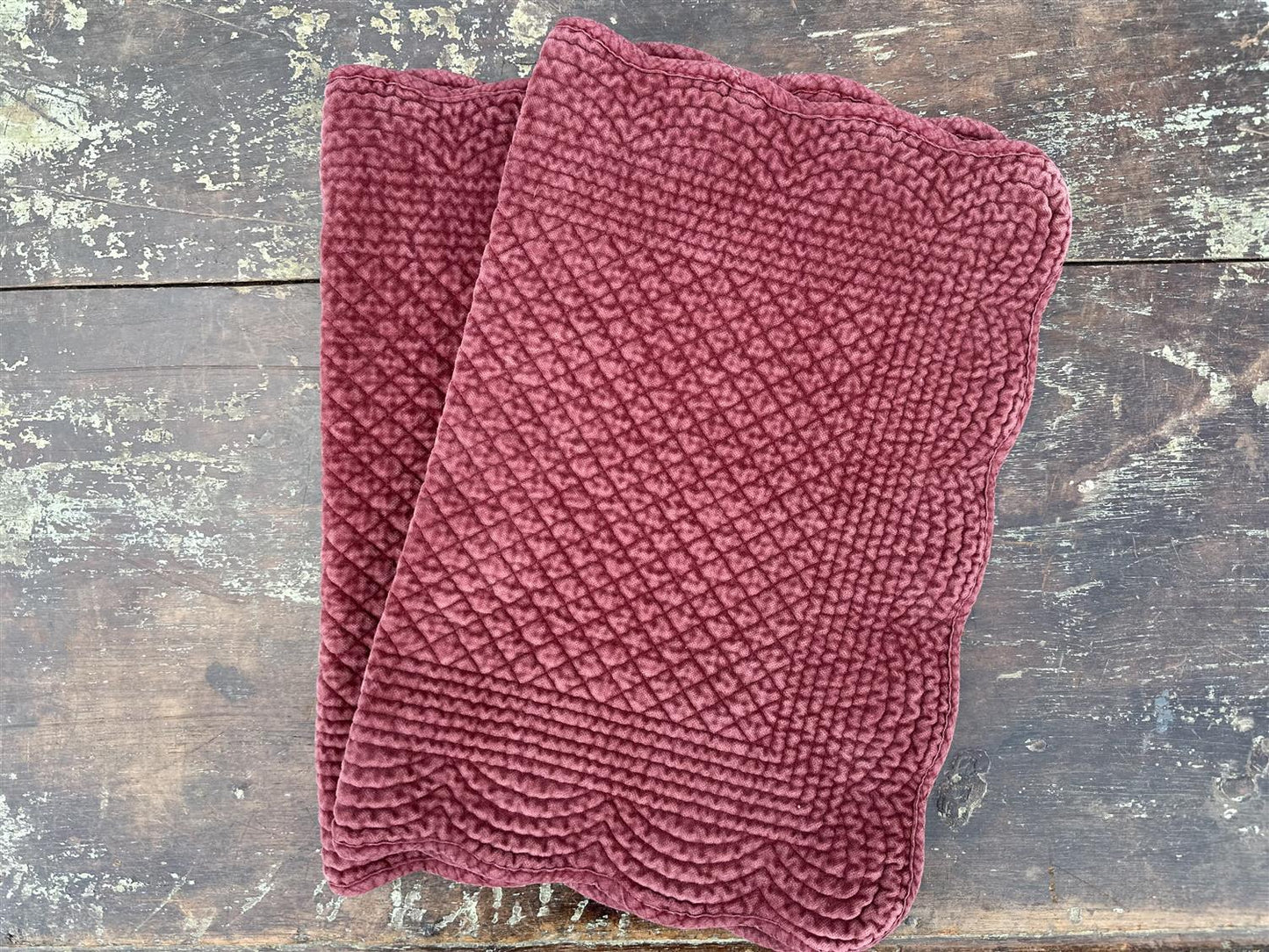 Spisebrikke velour Port Wine