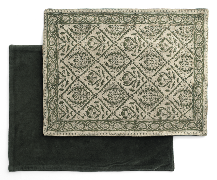 Spisebrikke Jaipur Moss Green