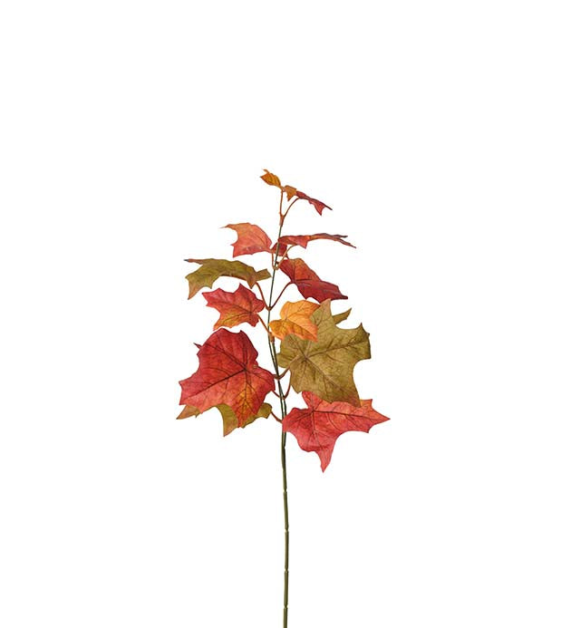 Autumn leaf branch 53 cm