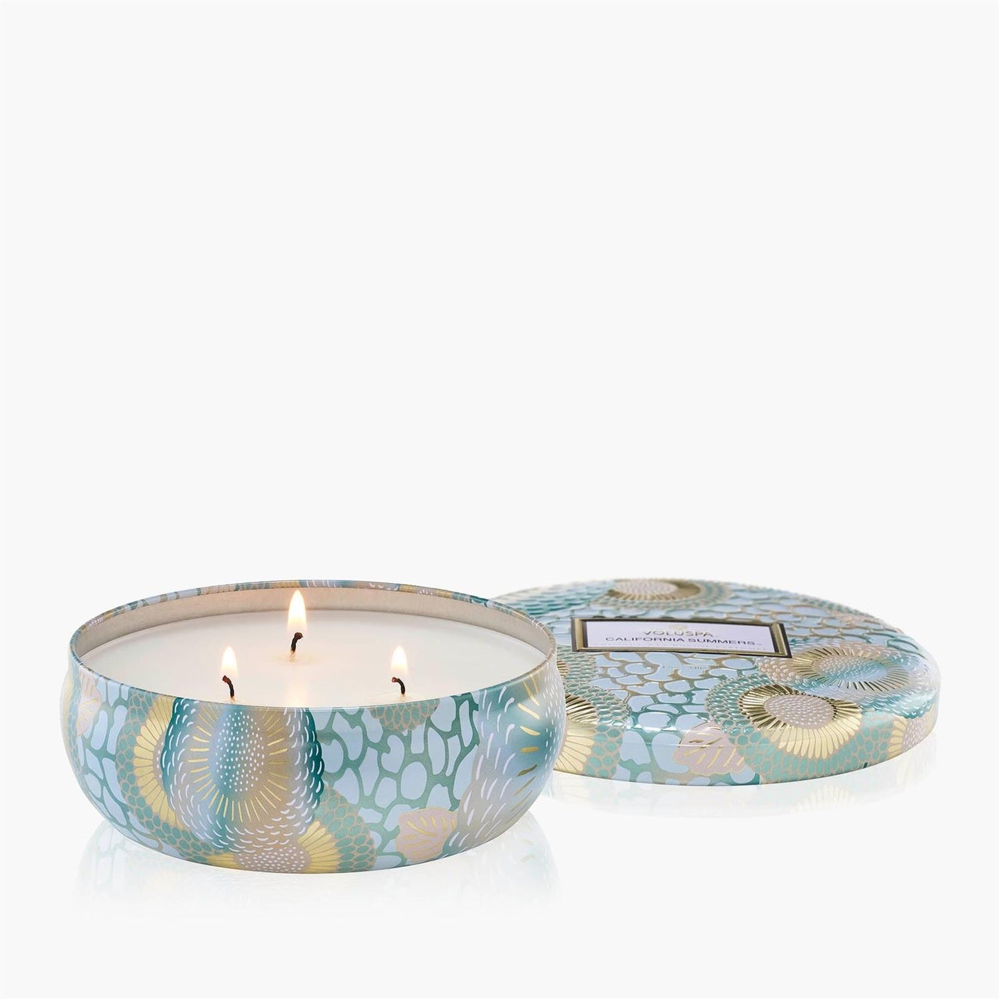California Summers 3 Wick Tin Candle 40 timer