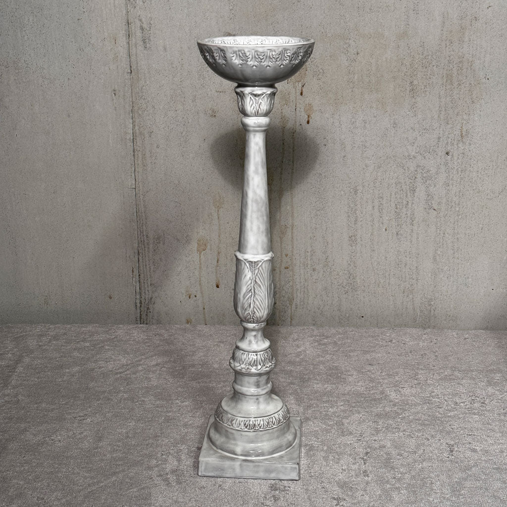 Candle holder white 58 cm