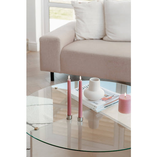 Lysestake Chrome 2 stk 2,3 cm