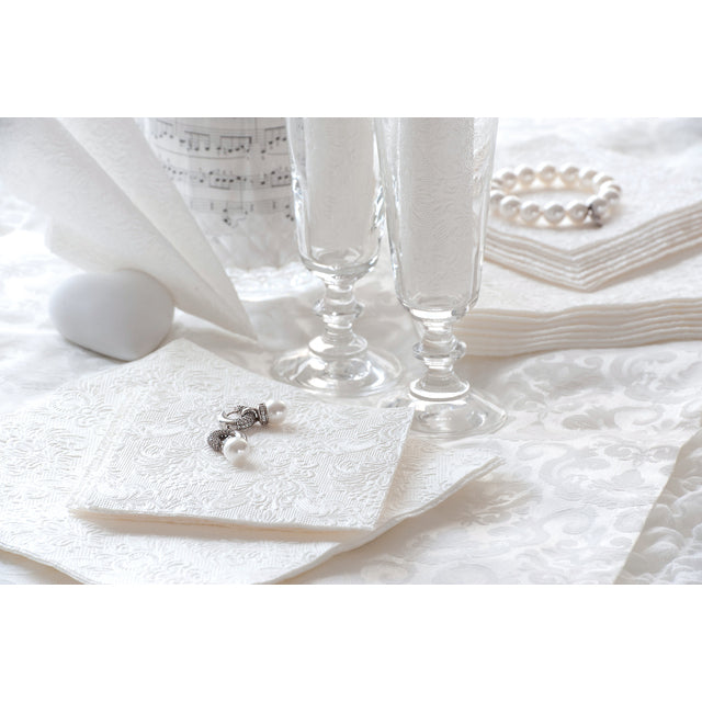 Serviett Buffet Elegance White