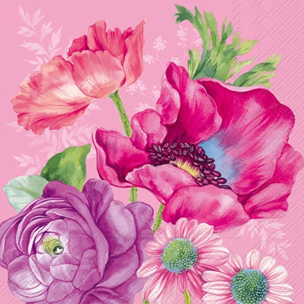 Napkin lunch Joleen pink