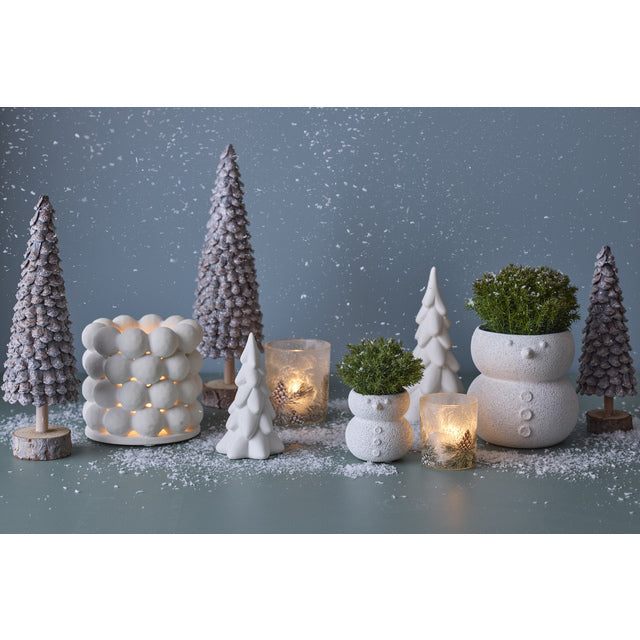 Juletre hvit 14 cm