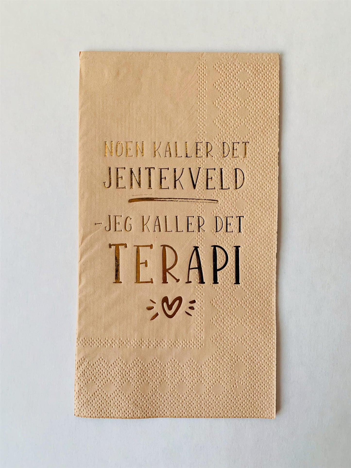Serviett buffet "Jentekveld - terapi"
