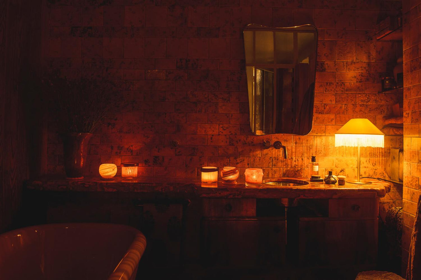 Telysholder Ray rosa 10 cm