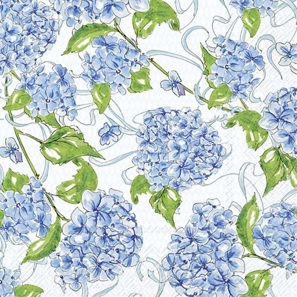 Napkin lunch Hydrangea Allover