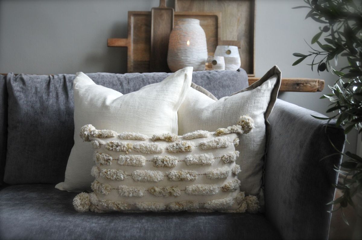 Putetrekk lin 50x50 cm