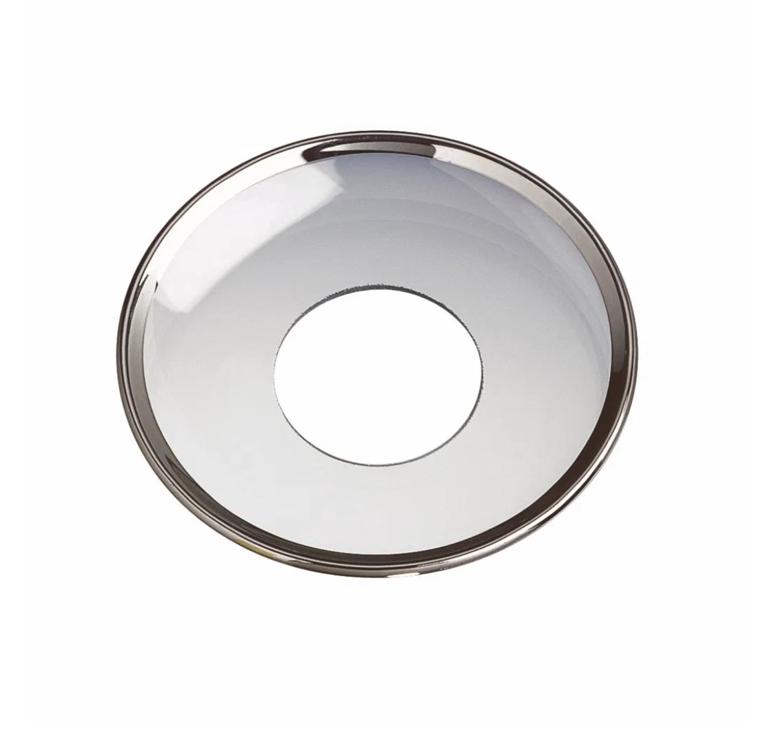 Light cuff taper candle silver edge