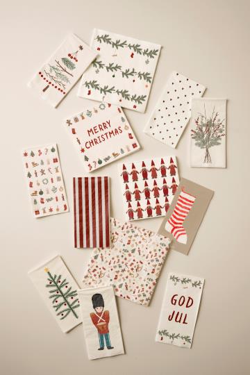 Napkin buffet Christmas bouquet
