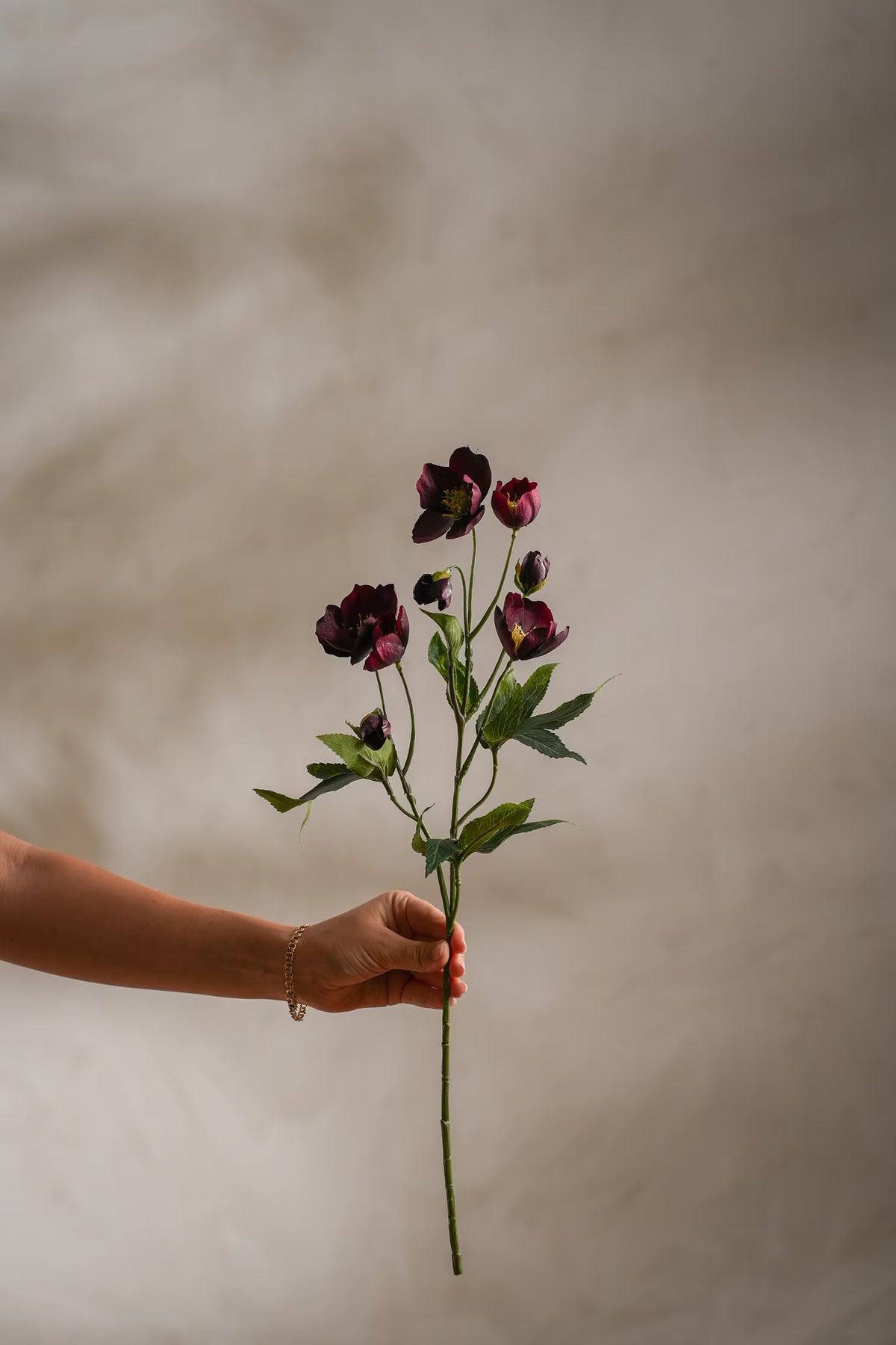 Julerose rød 57 cm